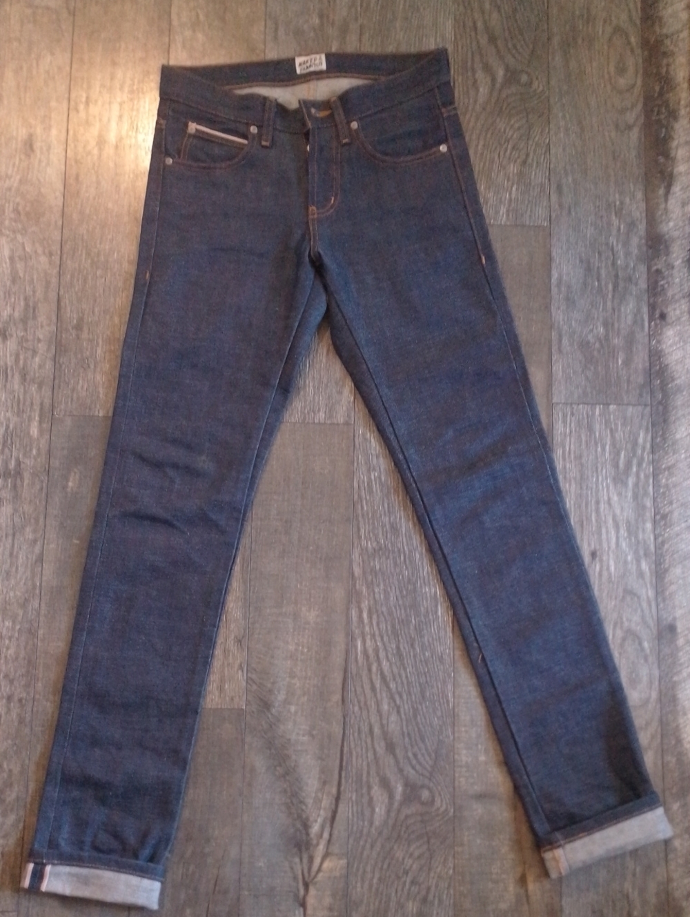 Naked & Famous Denim Raw Indigo Skinny Jeans